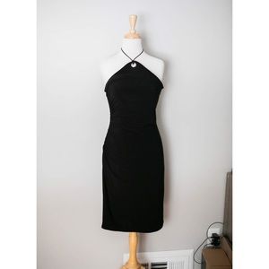 VINTAGE Laundry Little Black Halter Dress, Size 8